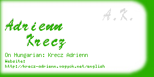 adrienn krecz business card